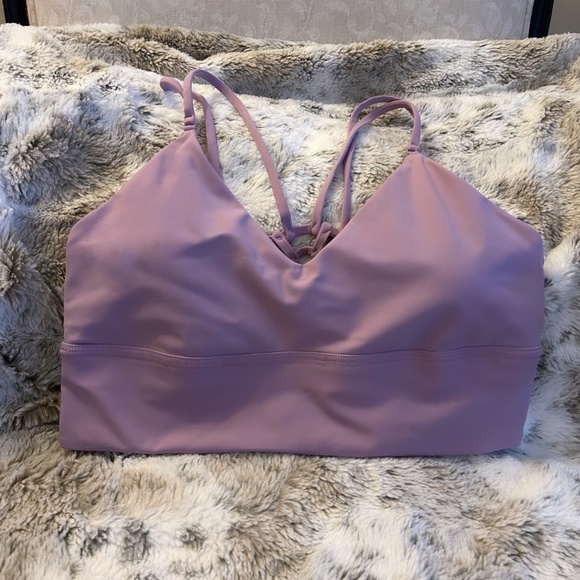 Lululemon Lilac Sports Bra - Size 10 - Picture 1 of 4